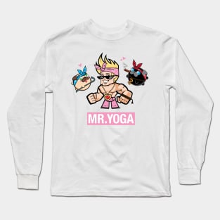 Mr. Yoga and the Pugs Spiritual Gangsta Long Sleeve T-Shirt